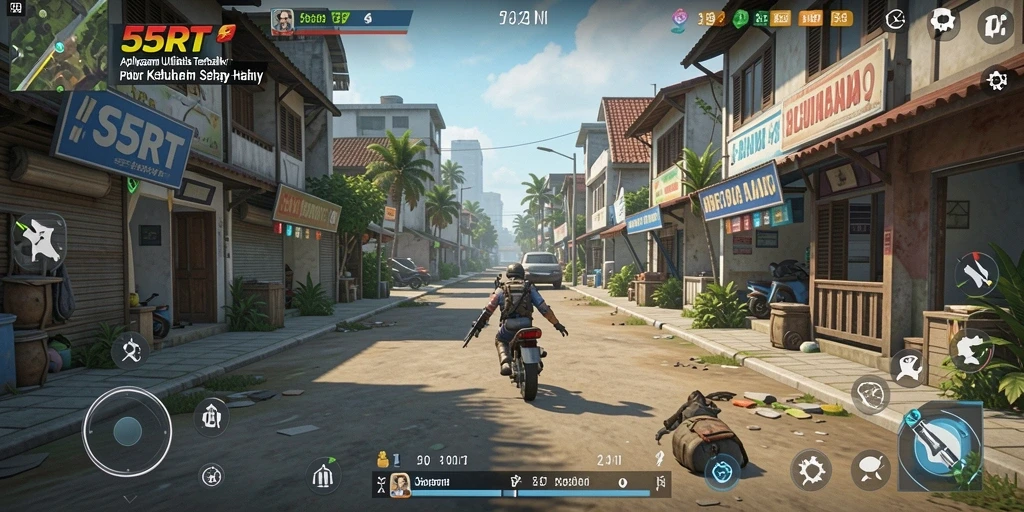 Screenshot tampilan utama 55RT yang menunjukkan fitur utilitas.