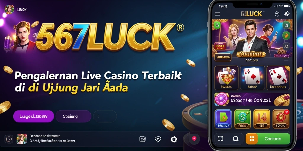 Menampilkan dealer langsung dalam permainan Live Casino yang seru.