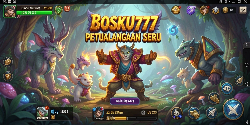 Screenshot gameplay menunjukkan karakter beraksi di dunia petualangan.