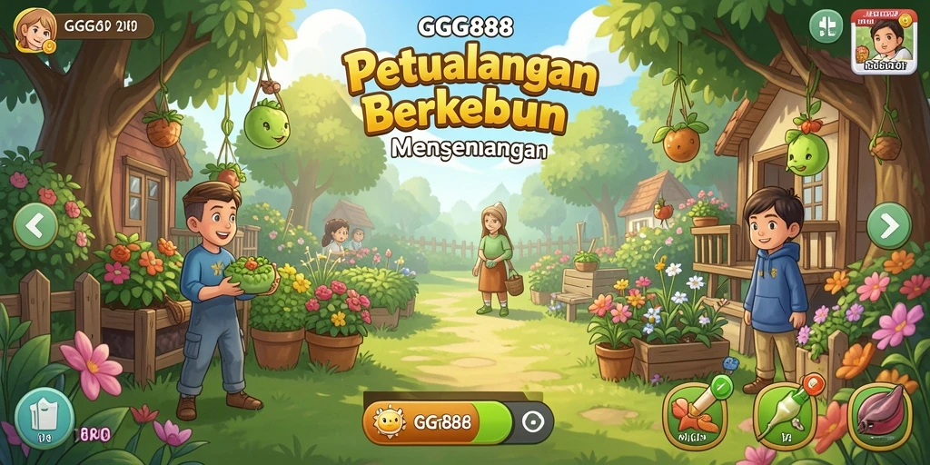 Screenshot GGG888 menampilkan keseruan gameplay Farming yang interaktif.