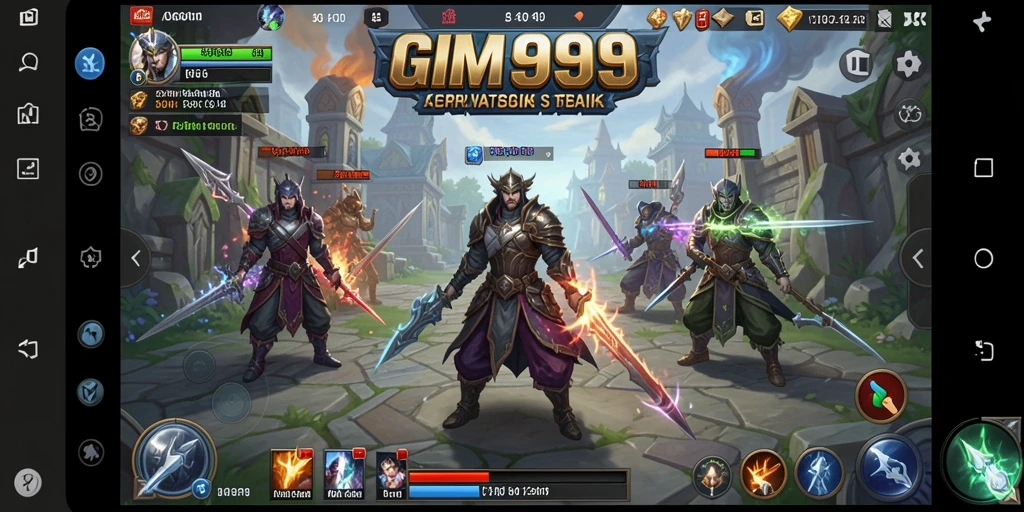 Tampilan gameplay GIM999 dengan aksi strategi yang mendebarkan.
