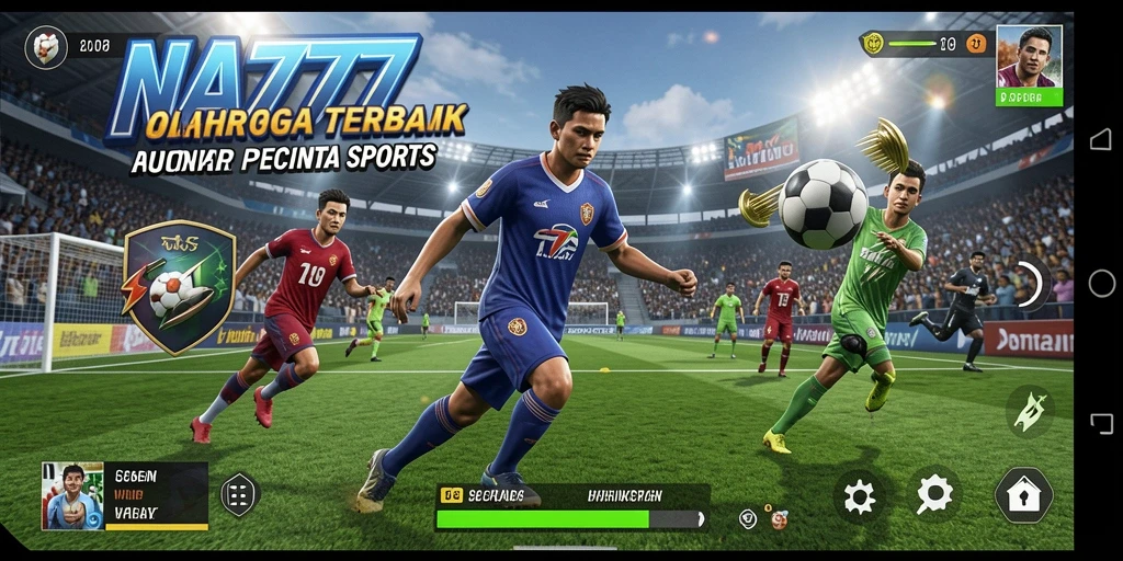 Tampilan gameplay dinamis dan seru dari NA777 dalam genre olahraga.