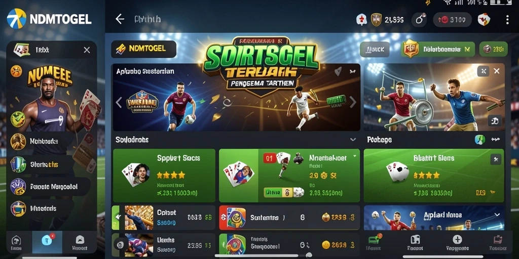 Tampilan gameplay seru dari aplikasi Sportsbook NDMTOGEL.
