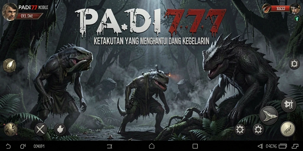 Screenshot PADI777 menunjukkan suasana mencekam dan gameplay yang intens.