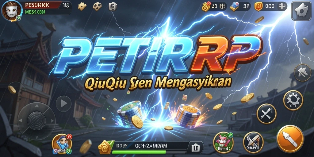 Tampilan menarik dari gameplay QiuQiu di PETIRRP.