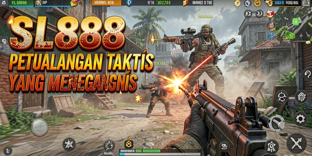 Screenshot utama SL888 menampilkan aksi mendebarkan dalam permainan.