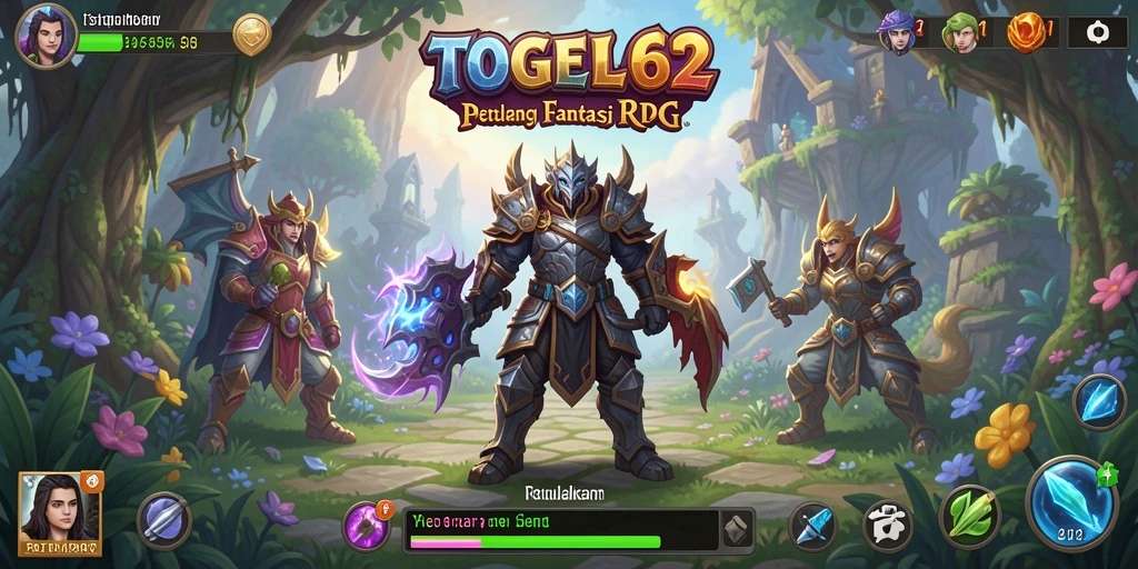 Tangkapan layar utama TOGEL62 menunjukkan aksi gameplay RPG yang mendebarkan.
