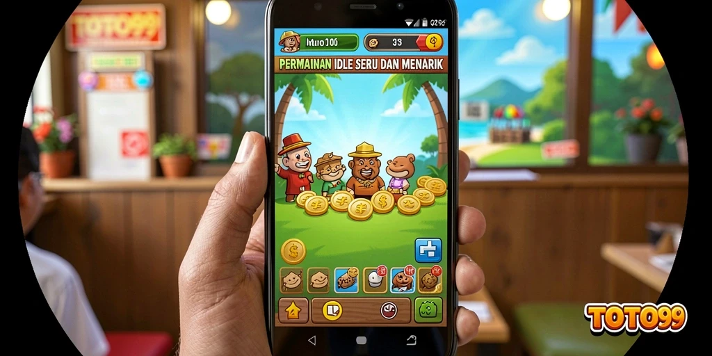 Tampilan gameplay TOTO99 yang menampilkan elemen strategis dalam game Idle.