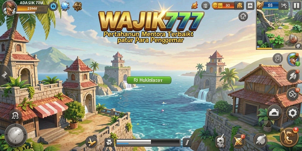 Tampilan seru gameplay Tower Defense WAJIK777 yang menghadirkan aksi mendebarkan.